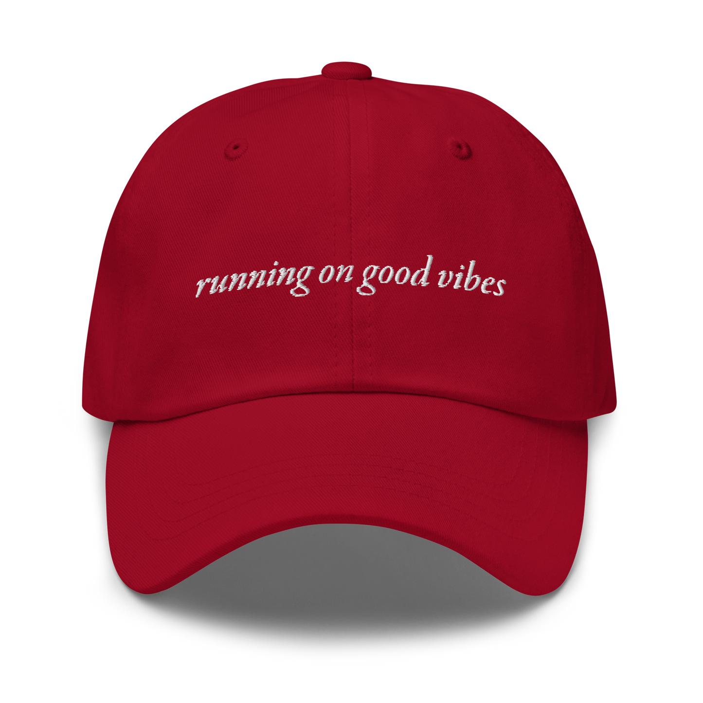 Running On Good Vibes Baseball Hat