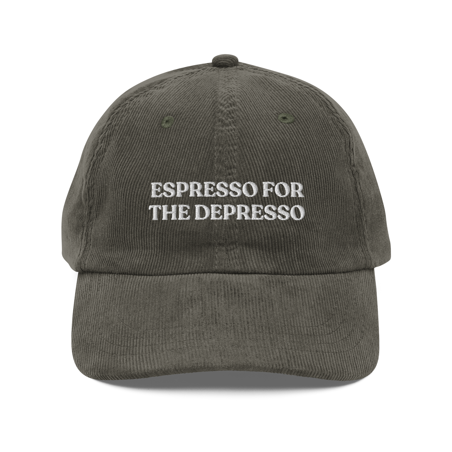 Espresso For The Depresso Corduroy Hat