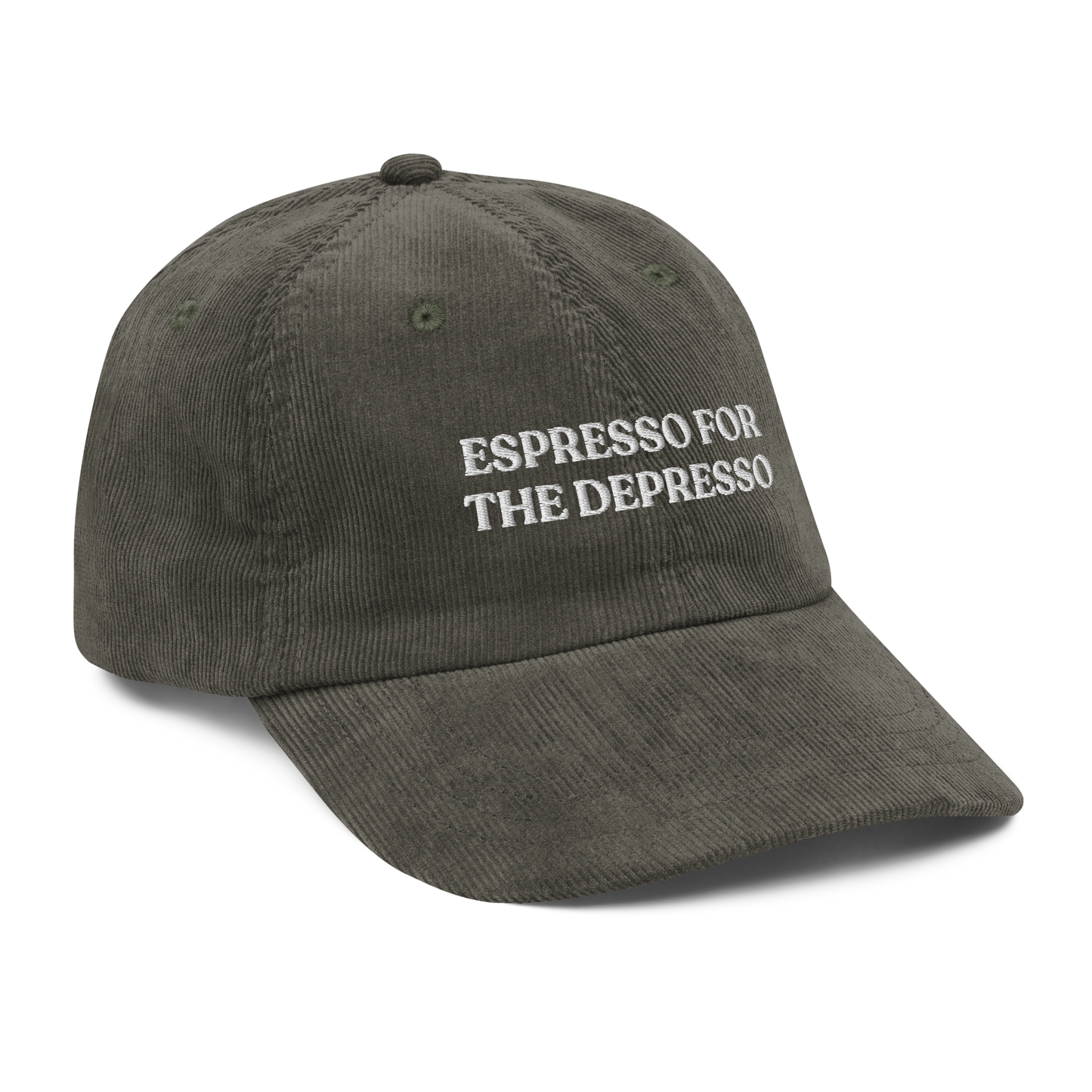 Espresso For The Depresso Corduroy Hat