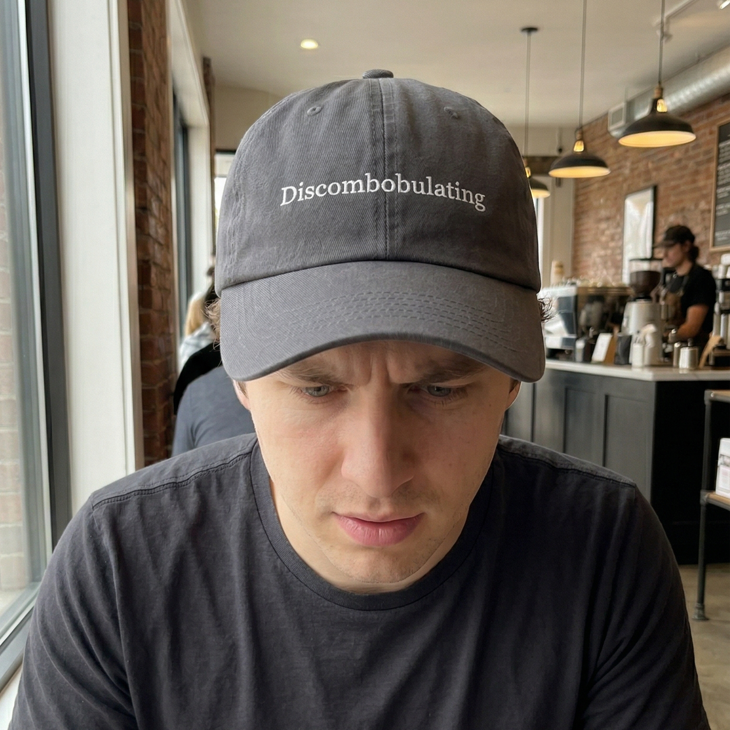 Discombobulating Hat – Funny AI Cap for Vibe Coders & Engineers