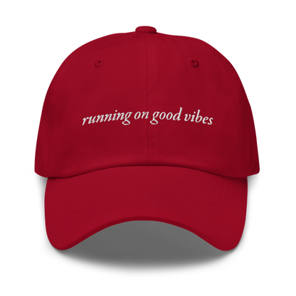 Running On Good Vibes Baseball Hat