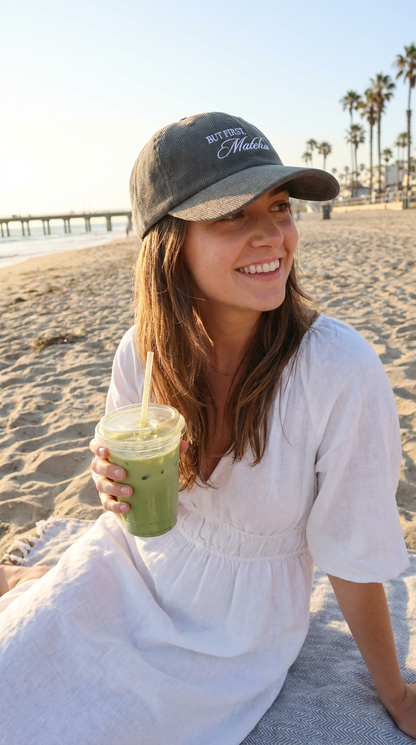 But First, Matcha Corduroy Hat