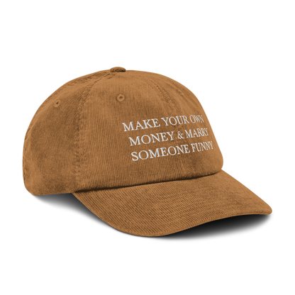 make your own money & marry someone funny on camel hat