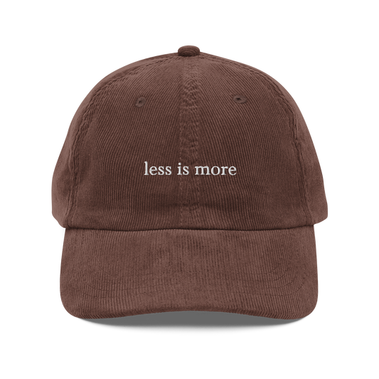 Less Is More Corduroy Hat
